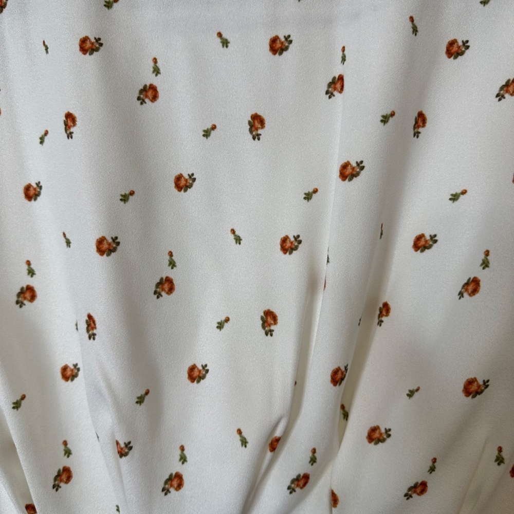 Backyard Roses Deep V Rose Blouse - Picture 9 of 9